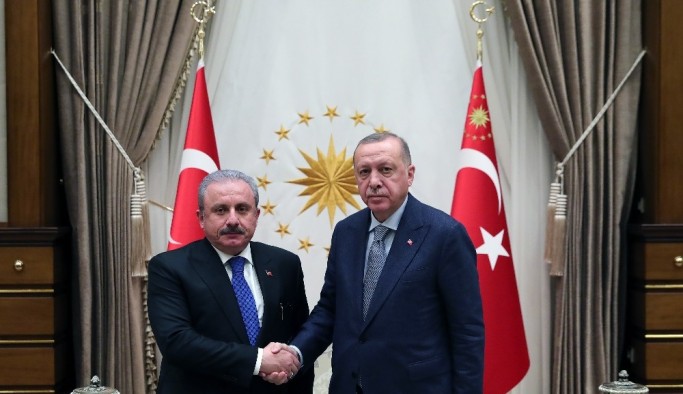 Cumhurbaşkanı Erdoğan TBMM Başkanı Şentop’u kabul etti
