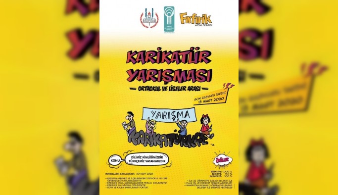 Ortaokul ve lise öğrencileri için Karikatür Yarışması düzenlenecek
