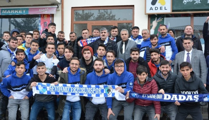 Erzurumspor taraftarı Aşkale Belediyesi’ni ziyaret etti
