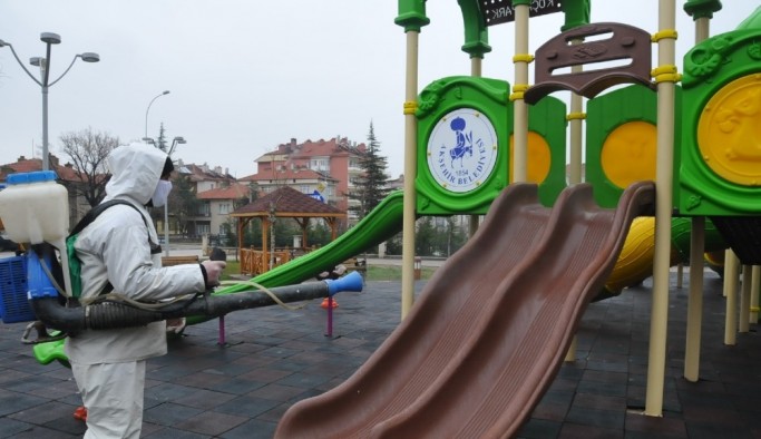Akşehir dezenfekte ediliyor