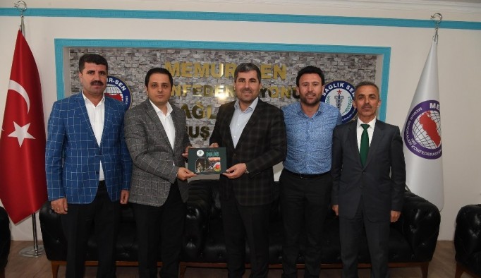 Başkan Asya’dan Sağlık Sen’e teşekkür ziyareti