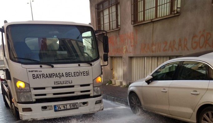 Bayrampaşa’da korona virüs temizliği