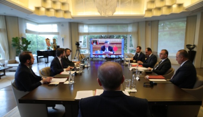 Cumhurbaşkanı Erdoğan G20 Zirvesine video konferansla katıldı