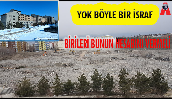 DEVASA AZİZİYE HASTANESİ YERLE BİR; 14 YIL KULLANILDI, 10 YIL ATIL BEKLETİLDİ