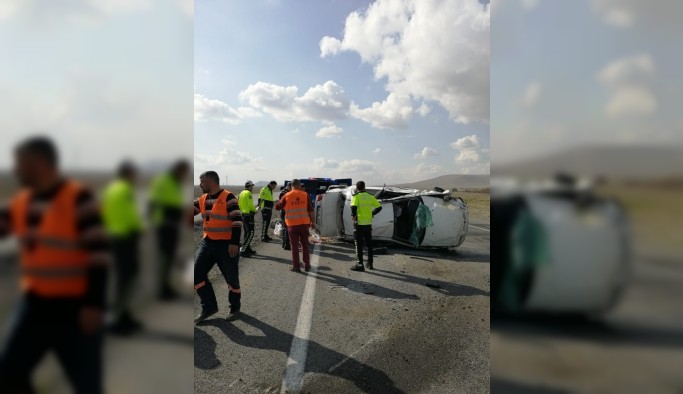 Kontrolden çıkan otomobil takla attı: 4 yaralı