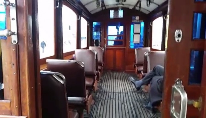 (Özel) Nostaljik tramvay boş kaldı