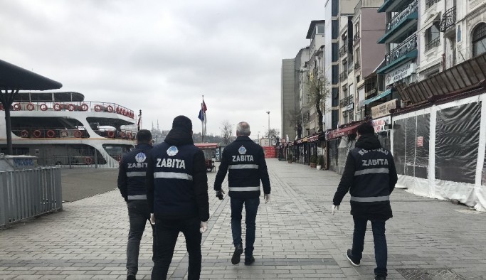 (Özel) Sahilde balık tutanları zabıta böyle uyardı