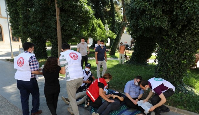 Menteşe Belediyesi çalışanlarına yangın ve deprem tatbikatı