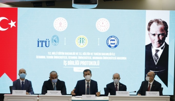 MEB, Kültür ve Turizm Bakanlığı ile İTÜ, İÜ, MÜ arasında iş birliği protokolü imzalandı