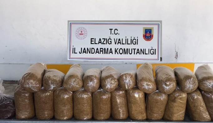 Elazığ’da 161 kilogram tütün ele geçirildi