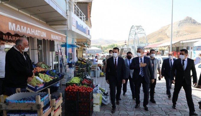 Vali Mehmet Makas, Tercan, Çayırlı, Otlukbeli ilçelerine ziyarette bulundu