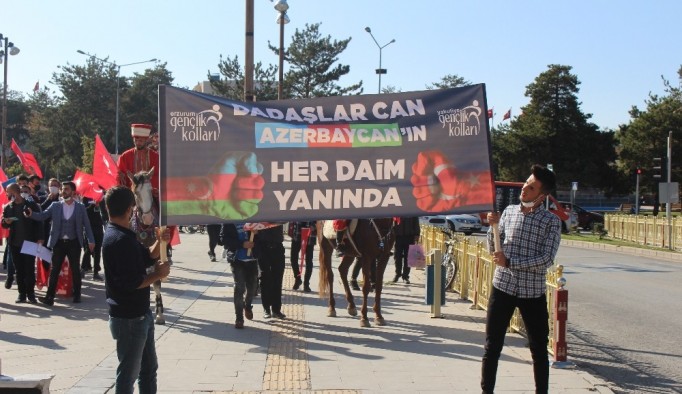 Azerbaycan’a destek için yürüdüler