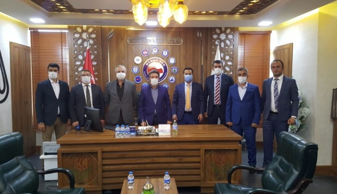 Büro-Memur-Sen yönetim adayları Memur-Sen Erzurum İl Başkanı Mustafa Karataş’ı ziyaret etti