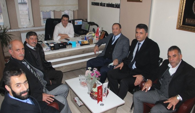 MHP İl Başkanı Naim Karataş ve yönetim kurulu üyelerinden İHA’ya ziyaret