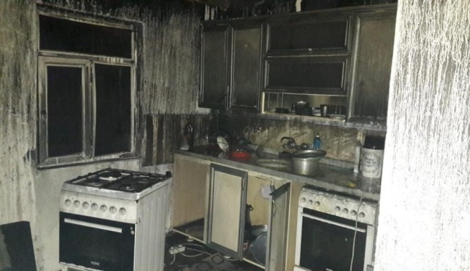 Bingöl'de ev yangını