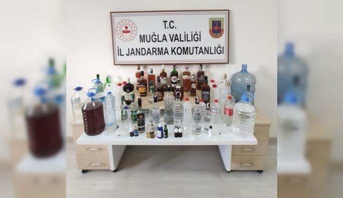 Bodrum'da kaçak içki operasyonu