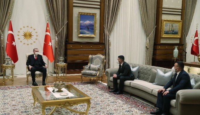 Cumhurbaşkanı Erdoğan, Avusturya'daki terör saldırısında kahraman olan iki Türk'ü kabul etti