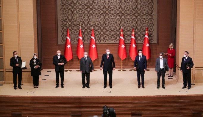 Cumhurbaşkanı Erdoğan, Kültür ve Sanat Büyük Ödülleri töreninde konuştu