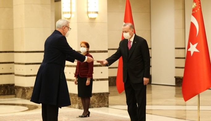 Cumhurbaşkanı Erdoğan, Letonya Büyükelçisini kabul etti