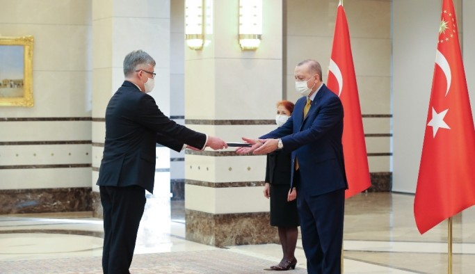 Cumhurbaşkanı Erdoğan, Slovakya Büyükelçisini kabul etti