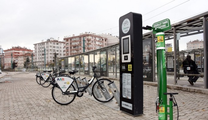 Konya'da bisiklet tamir istasyonlarının sayısı artırıldı