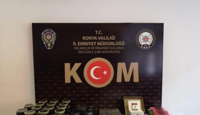 Konya'da uyuşturucu ve kaçakçılık operasyonu