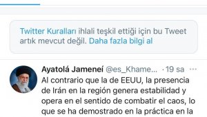 Twitter, korona virüs aşılarını güvensiz bulan Hamaney'in paylaşımlarını sildi