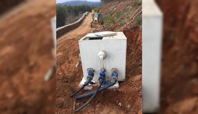 Yatağan'da içme suyu hat çalışmaları devam ediyor