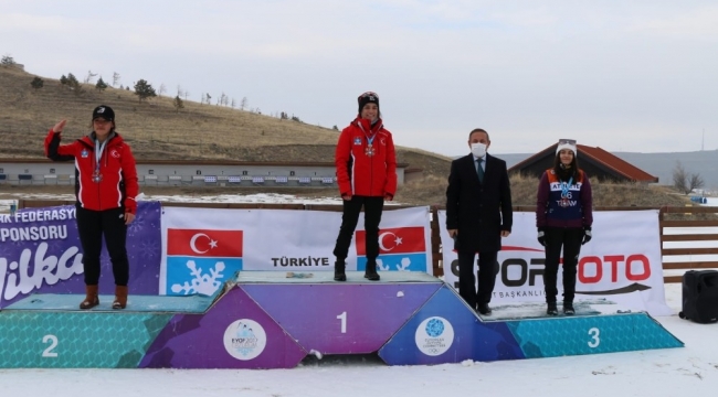 Erzurum'da düzenlenen Biatlon Türkiye Şampiyonası sona erdi