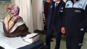 Hasta kadının imdadına Aziziye zabıtası yetişti