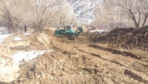 Dere tanzimi ve sedde yapım çalışmalarına devam