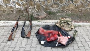 Erzurum'da kaçak dağ keçisi avı yapan şahıslar suçüstü yakalandı