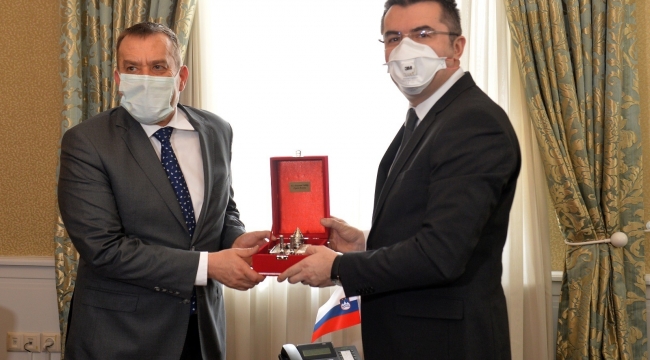 Slovenya Cumhuriyeti Büyükelçisi Seligo, Vali Memiş'i ziyaret etti