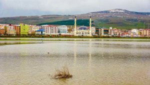 Sular altında kalan Ardahan Ovası drone ile görüntülendi