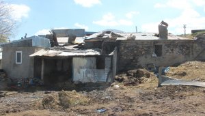 Erzurum'da feci yangın: 9 kişi yaralandı, 7 hayvan telef oldu