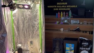 Evde uyuşturucu yetiştirmek için özel düzenek kuran şahıslar yakayı ele verdi