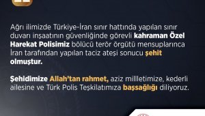 İçişleri Bakanlığı: "Türkiye-İran sınırında terör saldırısında bir özel harekat polisimiz şehit oldu"