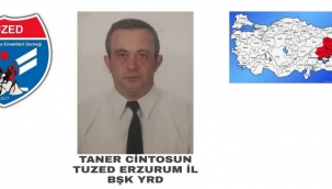 Taner Çintosun, TUZED Erzurum İl Başkan Yardımcılığına atandı