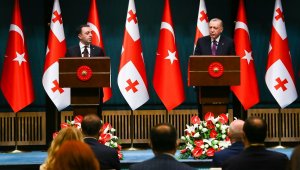 Cumhurbaşkanı Erdoğan: "Azerbaycan-Gürcistan-Ermenistan veya Türkiye-Azerbaycan-Gürcistan iş birliğine Türkiye olarak varız"