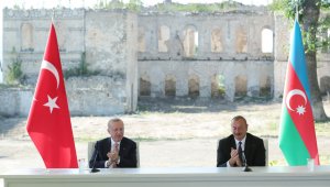 Cumhurbaşkanı Erdoğan: "Şuşa'da en kısa sürede inşallah bir Başkonsolosluk açmayı planlıyoruz"