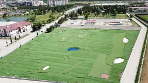 Erzurum'da Futgolf sahası yapıldı