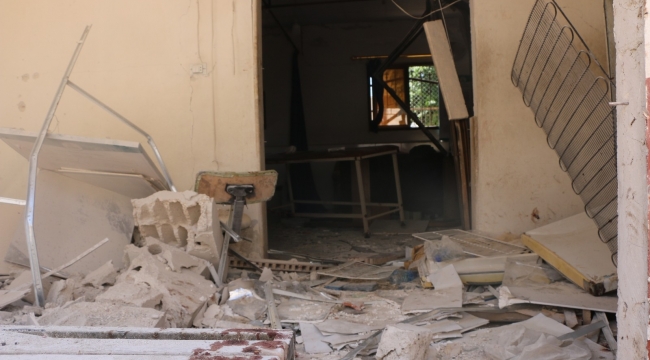 PKK'nın Afrin'de saldırdığı hastane harabeye döndü