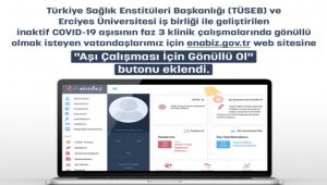 Sağlık Bakanlığı: "E-Nabız sistemi üzerinden yerli aşıya gönüllü olabilirsiniz"