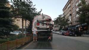Erzurum'da patencilerin tehlikeli yolculuğu