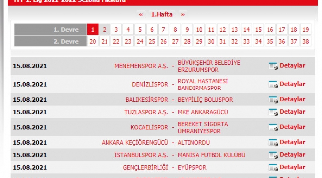 İlk Maç Menemenspor ile...