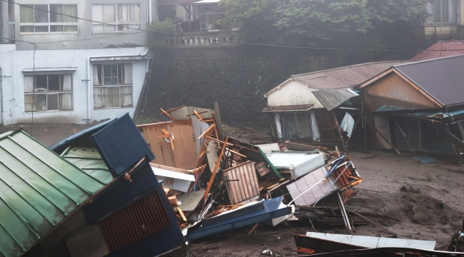 Japonya'yı vuran sel ve heyelanda 300 ev zarar gördü