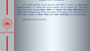 Nüfus müdürlükleri hafta sonu açık