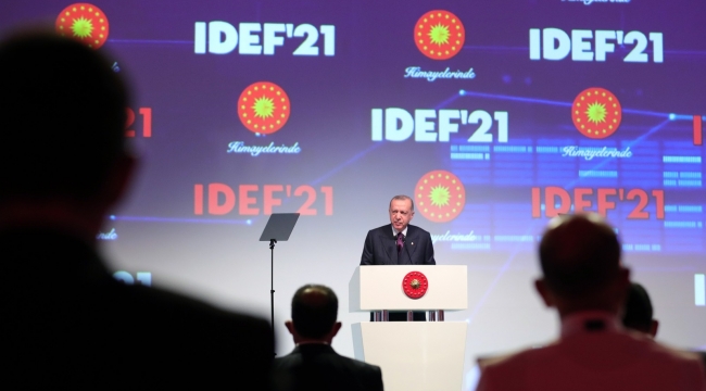 Cumhurbaşkanı Erdoğan, "Türkiye son 19 yılda diğer pek çok alan gibi savunma sanayinde de adeta bir devrim gerçekleştirmiştir"