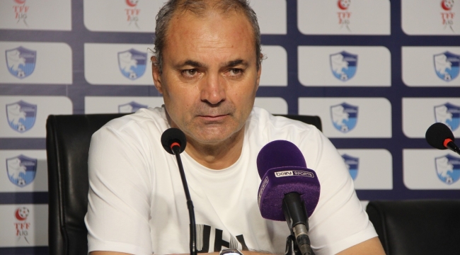 Erkan Sözeri: "Maç ritmini yakaladığımızda hedefe oynayacak bir takım olacağız"
