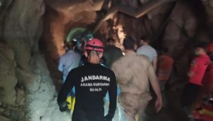 Selde kaybolan işçiyi tünel içinde arama çalışmaları devam ediyor